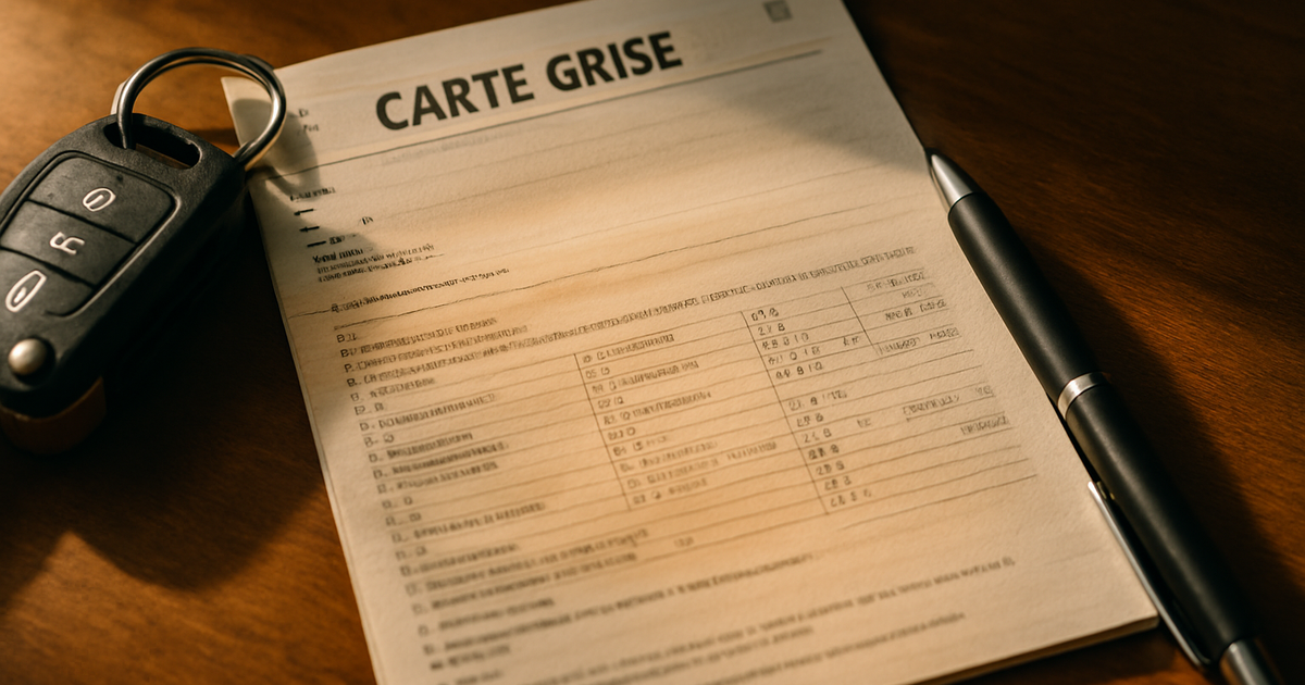 J'ai oublié de barrer la carte grise, quels recours et risques ?